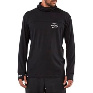 MONS ROYALE Merino Wool Hoodie Black Men's S